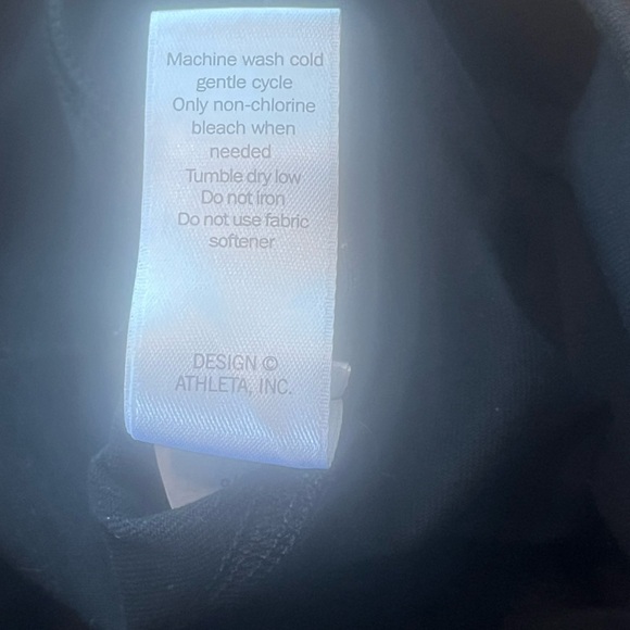 Athleta Delancy Moto Tight Minimalistic Black size Small S leggings - Picture 4 of 11